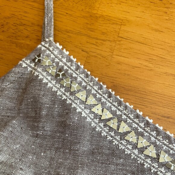 NWOT Size XL Calypso St. Barth for Target linen blend faded brown jumpsuit - Picture 6 of 15